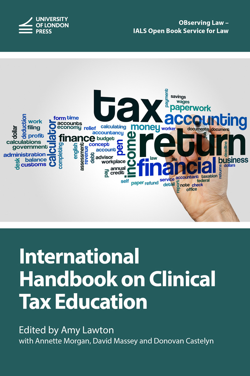 Cover: International Handbook on Clinical Tax Education edited by Amy Lawton, Annette Morgan, David Massey and Donovan Castelyn