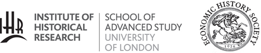 Logo: Institute of Historical Research, School of Advanced Study University of London, Economic History Society