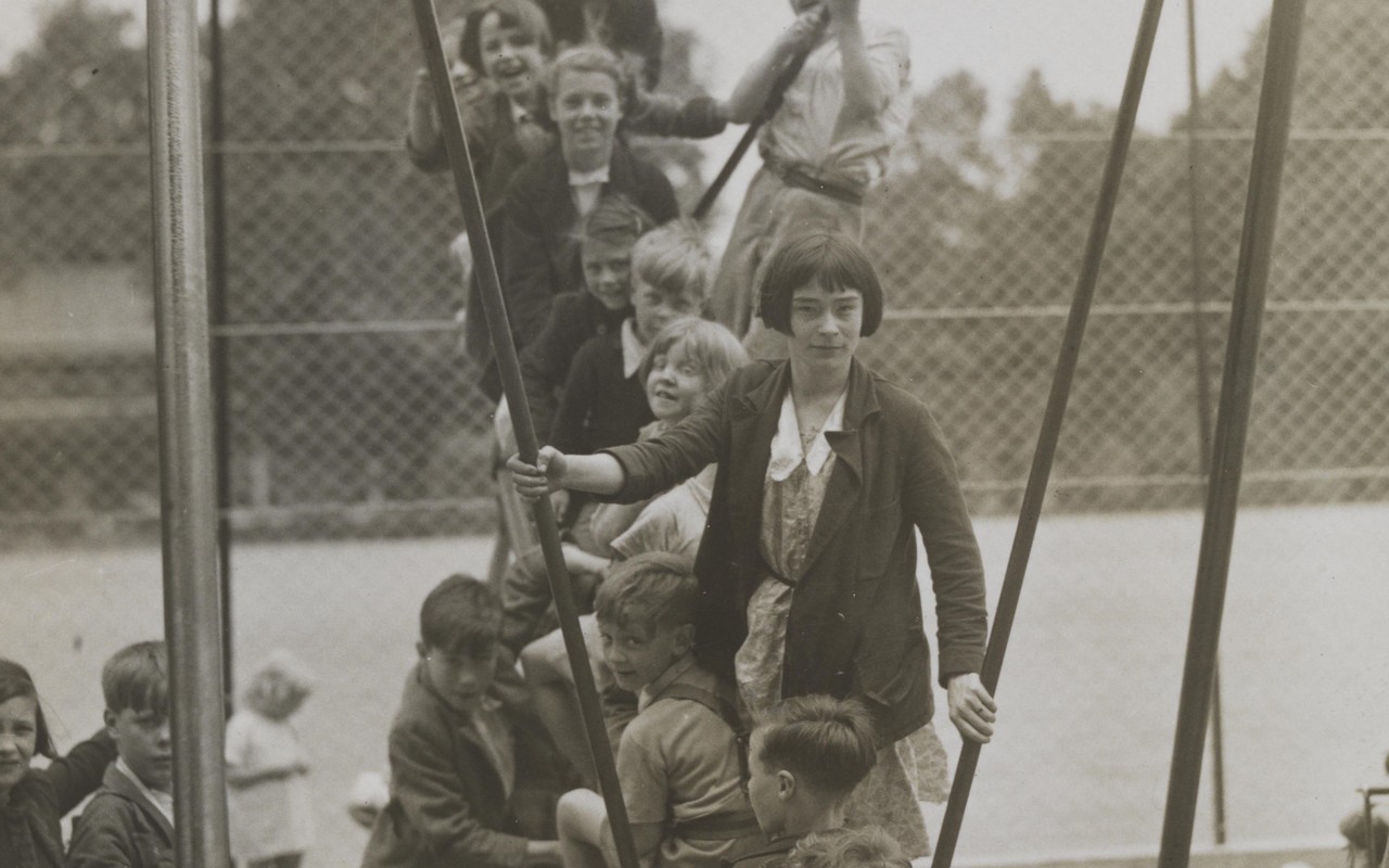 Children Playing at the Foundlings Site Playing Fields by Marshall, 1936. Image provided courtesy of the Daily Herald Archive / Science Museum Group