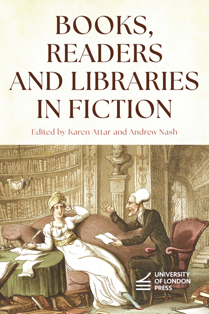 'Books, readers and libraries in fiction' book cover